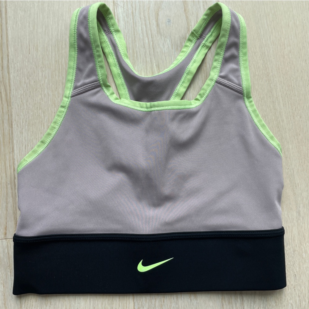 Nike Black and Tan Sports bra